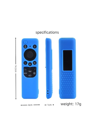 Maiyame Samsung Uyumlu Uzaktan Kumanda İçin Güneş Enerjili Silikon Korumalı Kılıf - Kırılmaya Dayanıklı, Kırmızı Renk