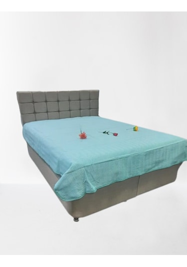 Pike Yazlık Zmrt Yeşil Çift Dolgun Malzeme V Çizgili Desen Pamukl Yeşil