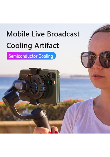 Çift Fanlı Telefon Radyatörü Telefon Tutucu Soğutma Pedi Gamepad Denetleyici Isı Emici