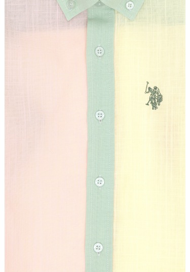 U.s. Polo Assn. Erkek Çocuk Su Yeşili Gömlek Desenli 50306578-vr048 Su Yesılı