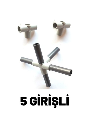 Beyazpazar Bez Dolap Bağlantı Ve Kurulum Aparatı 10 Ad. P1 + 10 Ad. P2 Toplam 20 Adet Aparat Gri