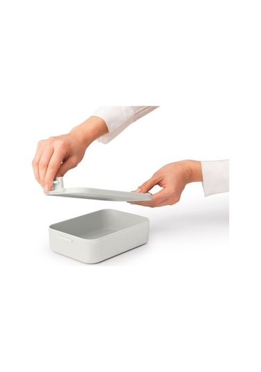 Brabantia Make Take Lıght Grey Plastik Orta Boy Yemek Taşıma Kabı 1.1l Gri