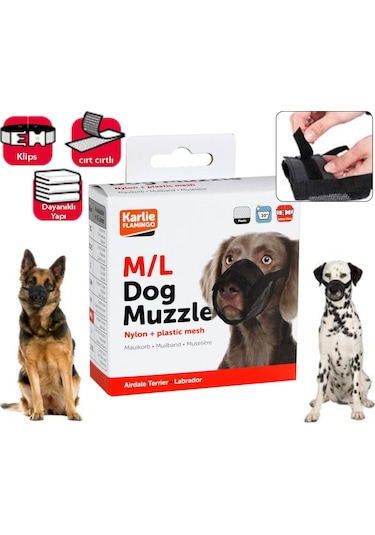 Karlie Flamingo Soft Naylon Köpek Ağızlığı 44 - 74 CM