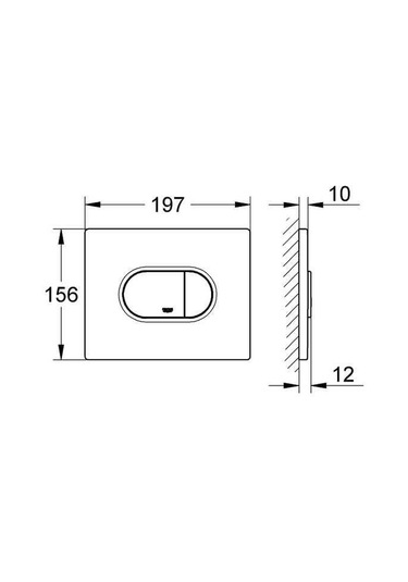 Grohe Arena Cosmopolitan Gömme Rezervuar Kumanda Paneli - 3885800