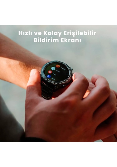 HiFuture FutureGo Pro 1.32" BT Arama AMOLED Ekran IP68 Su Geçirmez Akıllı Saat