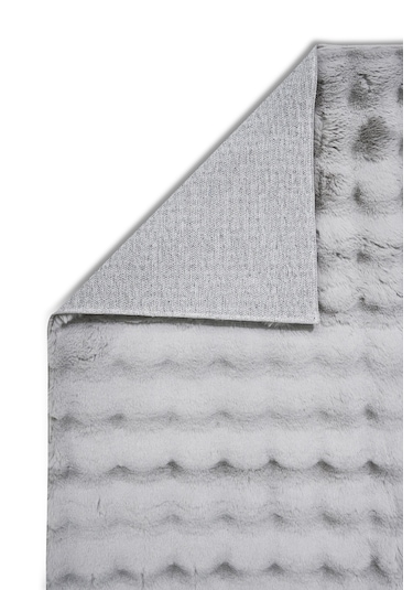 Yünteks Bubble Kabartmalı Peluş Post Halı 90x150 Gri