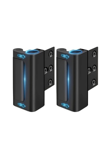 Willowhaven Gri 2 Adet Ev Güvenlik Kapı Kilidi 800 Pound Dayanıklı Gece Kilidi