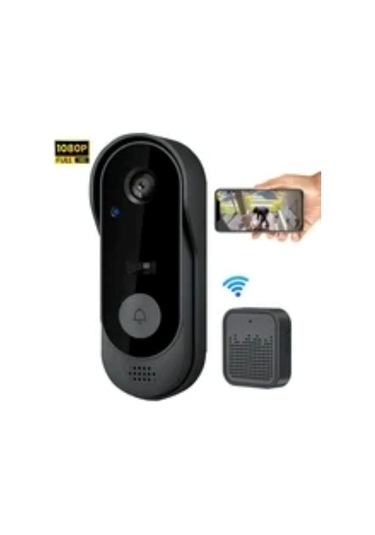 Kangvka Ev Güvenliği İçin Akıllı Kamera Zili - Kablosuz Wi-fi, 1080p Hd Görüntü, İki Yönlü Ses, Gece Görüşü Ve Ip65 Su Geçirmezliği