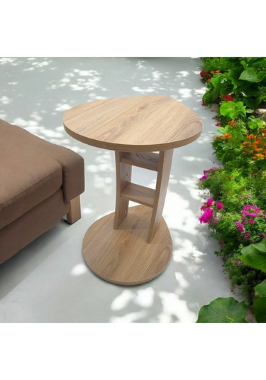 Yağmur Yan Sehpa-a.ceviz Açık Ceviz