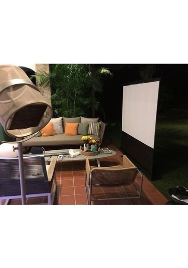 Codegen Ptx-140 145x82cm Projeksiyon Perdesi Portatif Pull Up Floor