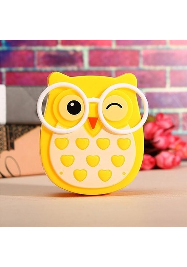 Priz Üstü Baykuş Led Gece Lambası Sarı Sari