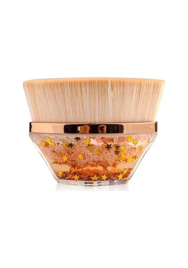 Fontenay Altıgen Taşınabilir Simli Makyaj Fırçası Turuncu