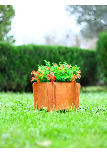 Mandu Ahşap Balkon Saksı Çiçeklik