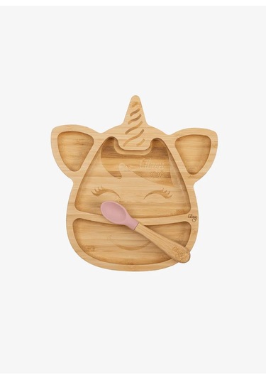 Citron Bölmeli Organik Bambu Çocuk Yemek Takımı - Unicorn 1073551