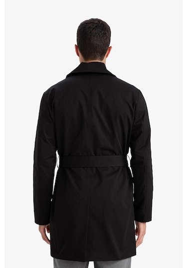 Defacto Slim Fit Astarlı Düğmeli Parka D5528ax26spbk27 Siyah-bk27