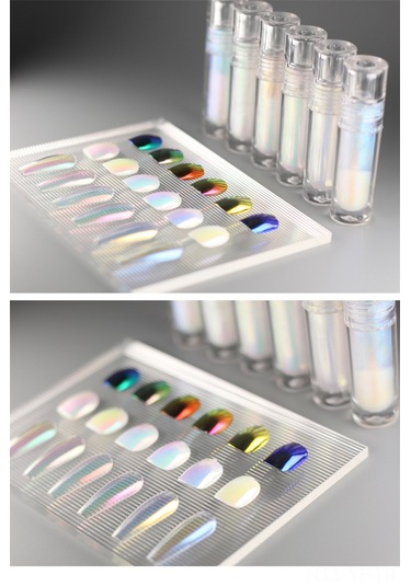 Yifomall Parlak Holografik Sıvı Aynı Tozu - Kolay Uygulama İle Mükemmel Manikür