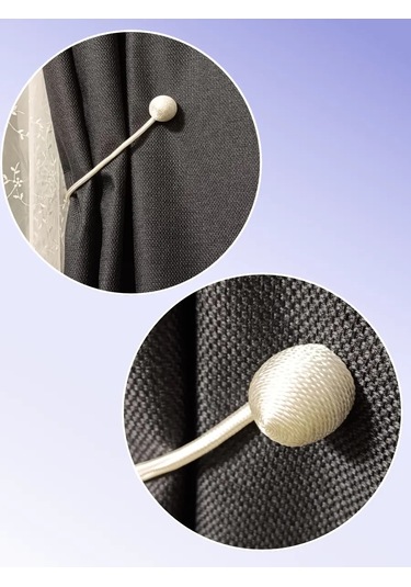 A Seller Manyetik Perde Askı Tutucuları, Beyaz, 2 Adet 431243047 Beyaz