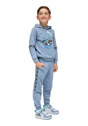 Puma X Hot Wheels Sweatpa Mavi Unisex Çocuk Eşofman Altı Mavi