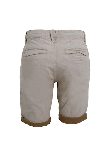 Uki Bej Comfort Fit Bermuda Şort Bej