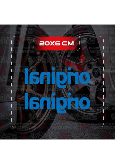 El Hareketi Jdm Sticker Araba Laptop Motosiklet Sticker Yapışkanlı Folyo Mavi