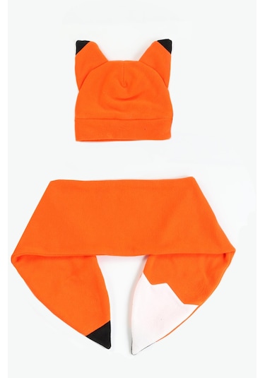 Casabony Fox Unisex Şapka+kaşkol Takım Turuncu