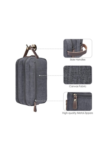 Yifomall Erkekler İçin Siyah Seyahat Dolapçığı - Büyük Kapasiteli, Su Geçirmez, Taşınabilir, Gelişmiş İş Gereçleri Ve Kozmetik Saklama Çantası