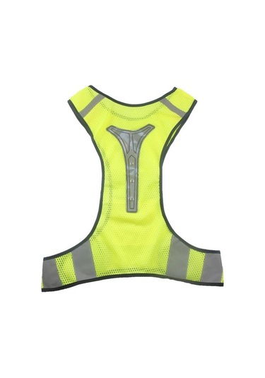 Ulzyvf Yeleği Turuncu Scooter Sarı Reflektörlü Neon Motorcu Led İkaz Bisikletçi - Gt Sarı - Turuncu