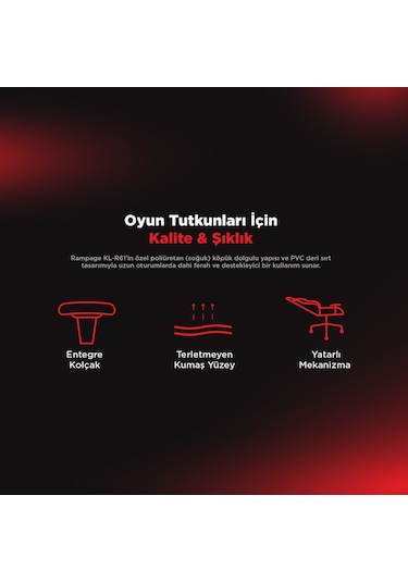 Rampage Kl-R61 Styles Serisi Oyuncu Koltuğu