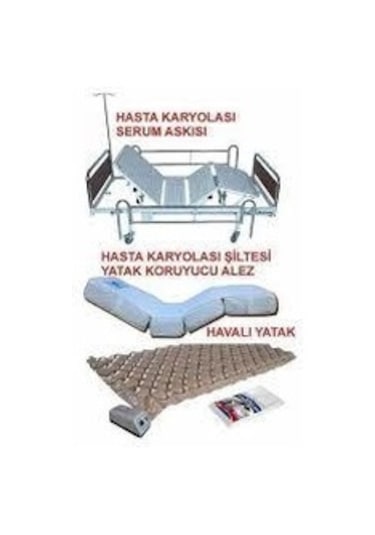 Medikaltec Sünger Tuvaletli Deri Kılıflı 2 Parça Hasta Yatağı Süngeri