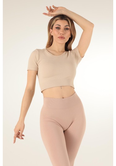 Doremi Dikişsiz Kısa Spor Üst 001