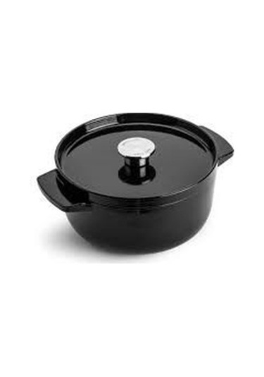 Kitchenaid Cc006058 Döküm Demir Tencere 22 Cm / 3.3 L Onyx Siyah