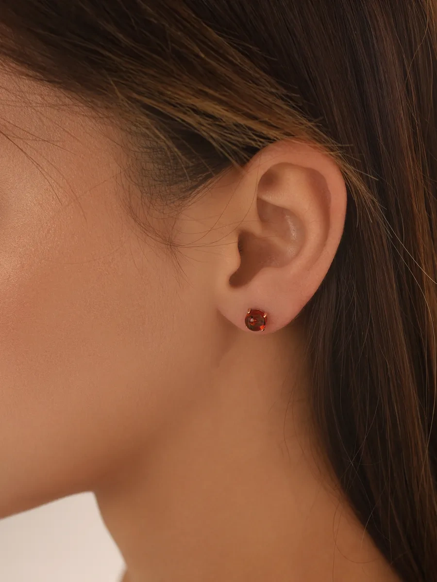 Serebranyj Dom Doğal Kehribarlı Gümüş Zambağları 197256525 Altın