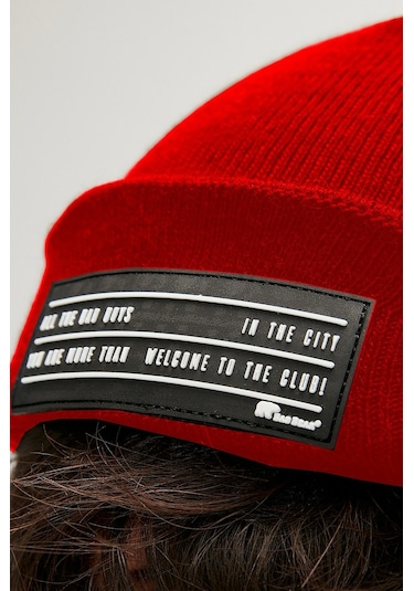 Bad Bear Welcome Crimson Red Kırmızı Bere - Kırmızı