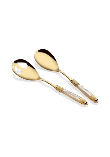 Rivadossi Arianna Oro Krem Salata Servis Seti