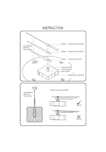 Suntek Sarkaçlı Saat Hareketinin Değiştirilmesi Dıy W/ 3 Diğer