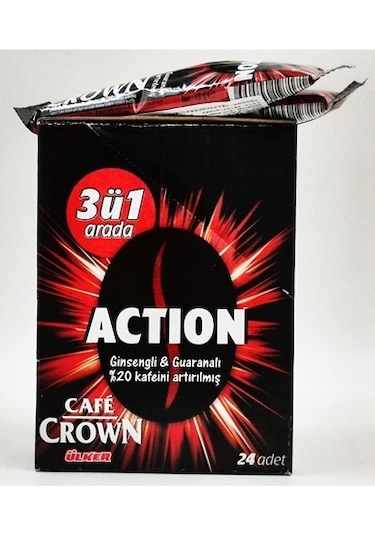 Cafe Crown 3'ü 1 Arada Action Hazır Kahve 24 x 18 G