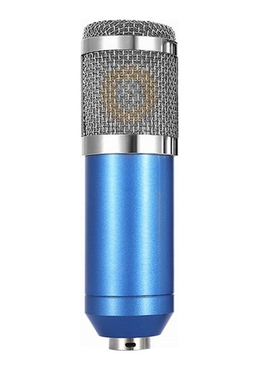 Profesyonel Kondansör Mikrofon - Ses Kaydı Ve Kısa Mesafe Kullanıma Uygun - Mavi
