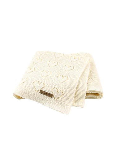 Sones Çok İşlevli Bebek Örgü Aşk İçi Boş Rüzgar Geçirmez Klima Battaniyesi Kılıfı, Boyut: 100x80cm Beyaz