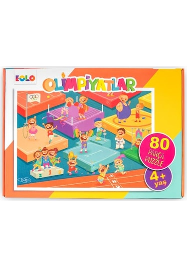 +4 Yaş Olimpiyatlar 80 Parça Puzzle (Eolo)