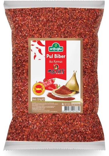 Arifoğlu Kırmızı Acı Maraş Pul Biber 1 KG