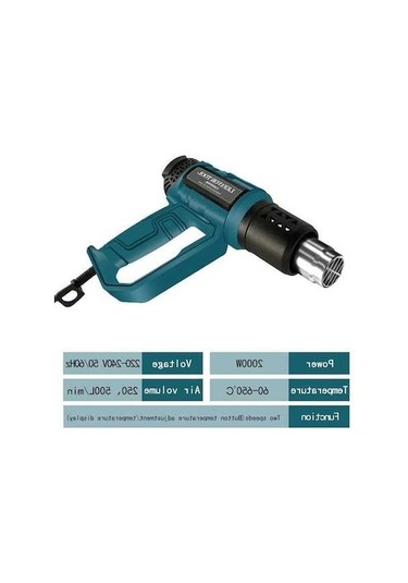 Createtech 2000w Dijital Sıcak Hava Tabancası - Shrink Qr-85b2-1 - Proje Uygulamalar İçin