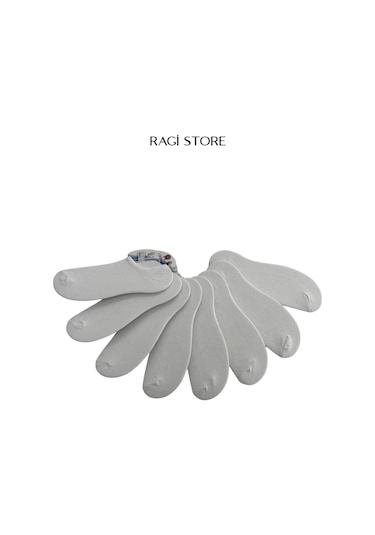 Ragi Store 8'li Sıfır Bilek Unisex Çorap Beyaz