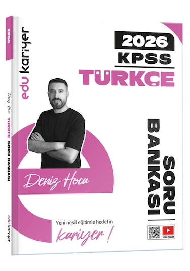 Edu Kariyer Deniz Hoca 2026 Kpss Türkçe Video Çözümlü Soru Bankası