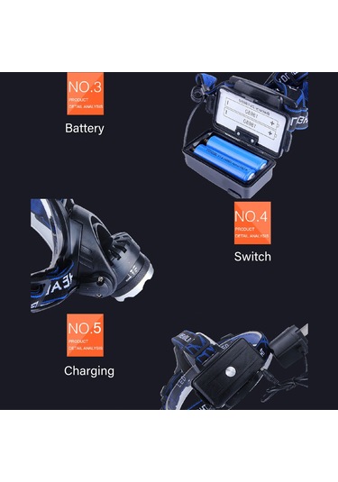 3 Modlu Çalışma Lambası For Outdoor Huiliang Çok Renkli