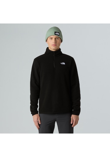 The North Face Glacier 1/4 Fermuarlı Polar Fleece Nf0a8d0qjk31 Siyah