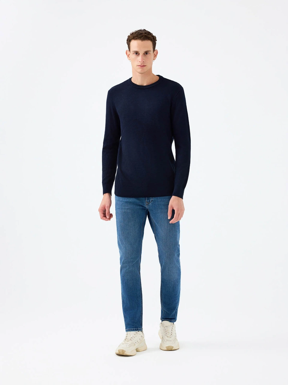 Loft Regular Fit Lacivert Erkek Kazak Lf2040477 Lacivert