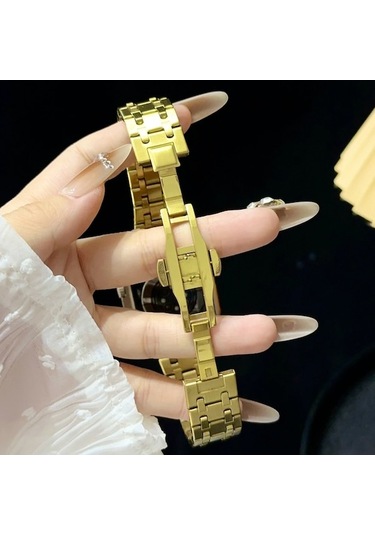 Novahub İos Watch Uyumlu Serisi 4 İçin 40mm Çift T Paslanmaz Çelik Saat Bandı Siyah, Q/i