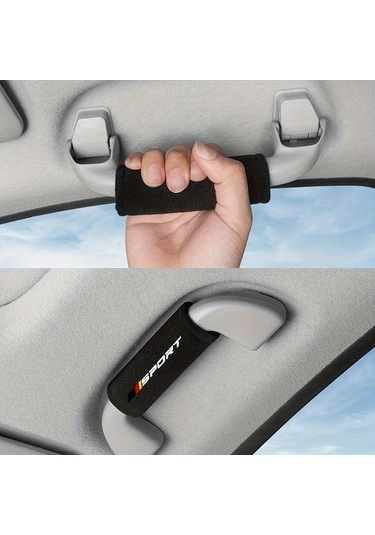 Hightower 4 Adet Gri Araç Tavan Tutacak Kolçak Dekorasyon Koruma Kılıfı İç Tavan