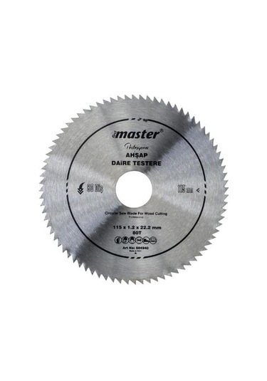 Master Ahşap Daire Testere Bıçağı 115mm 80 Diş