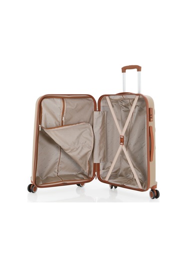 Mçs Polipropilen 2li Valiz Seti Orta & Kabin V376 S23sy1000049-set 10584 Şampanya/kahve